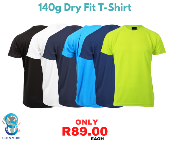 140g Dry Fit T-Shirt - USB & MORE