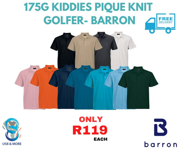 175g Kiddies Pique Knit Golfer|usbandmore