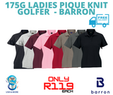 Ladies 175g Pique Knit Golfer - Barron - USB & MORE