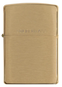 Zippo Classic Brushed Solid Brass - USB & MORE