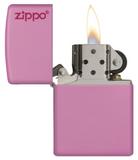 Classic Pink Matte Zippo Logo - USB & MORE