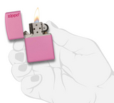 Classic Pink Matte Zippo Logo - USB & MORE