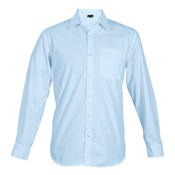 Mens Easy Care Lounge Shirt Long Sleeve - Barron Sky BARRON