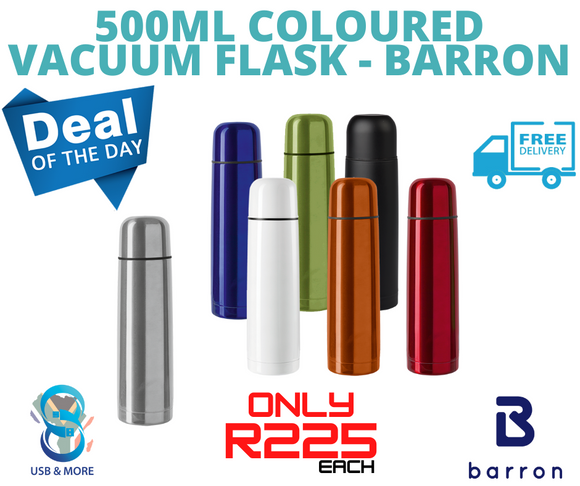 500ml Coloured Vacuum Flask - Barron