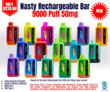 Nasty Rechargeable Bar 9000 puff 50mg|USBANDMORE