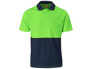 Inspector Two-Tone Hi-Viz Golf Shirt - USB & MORE