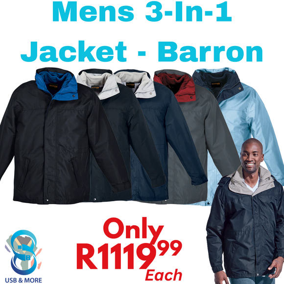 Mens 3-In-1 Jacket - Barron Barron
