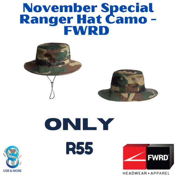 Ranger Hat Camo - FWRD - USB & MORE