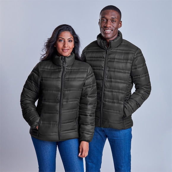 Mens Black Eclipse Jacket – Quilted Full-Zip Nylon with Wind Placket and Chin Protector | Usbandmore