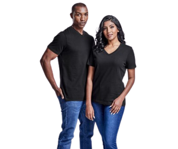 165g Mens Super Club V-Neck T-Shirt AMROD