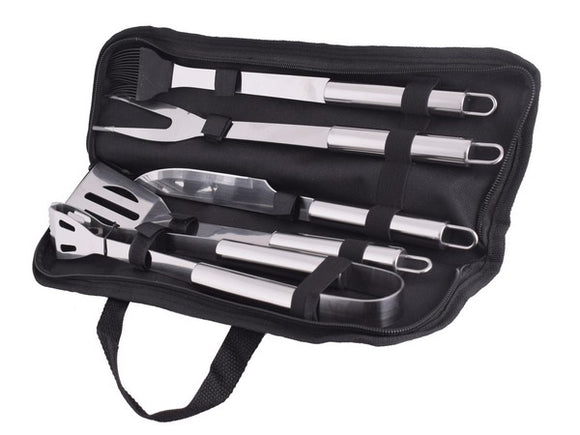 5-Piece Stainless Steel Braai Set|usbandmore