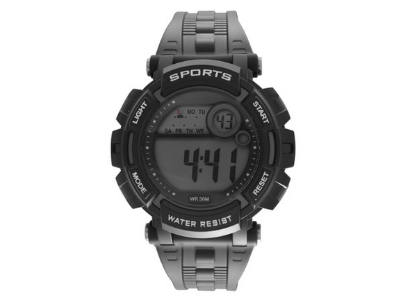 LCD WR 30M Sports Watch | USB&MORE