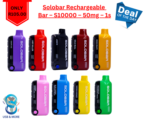 Solobar Rechargeable Bar – S10000 – 50mg – 1s|usbandmore