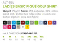 Ladies Basic Pique Golf Shirt  (More Colours)|usbandmore