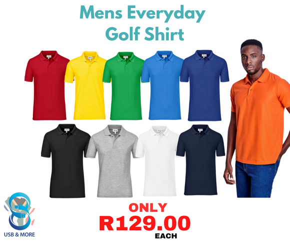 165g Mens Everyday Golf Shirt - USB & MORE