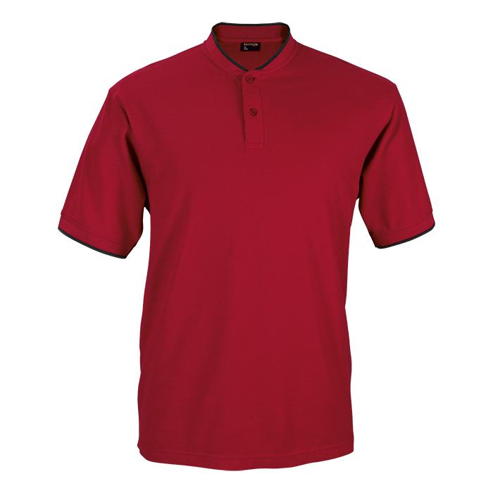Mandarin collar golf shirt clearance